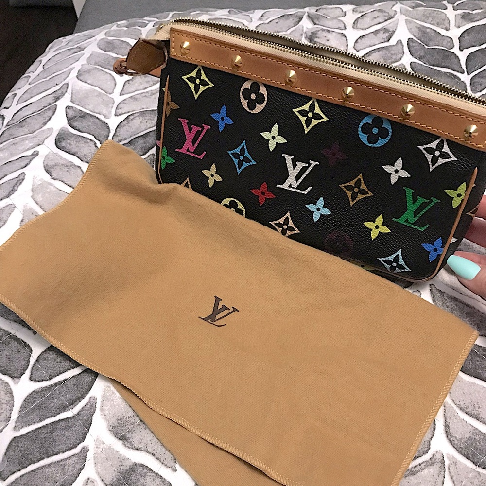Louis Vuitton Black Multicolor Pochette